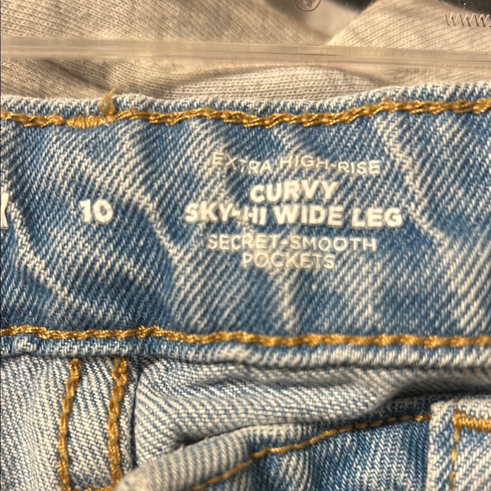 Curvy Sky-Hi Wide Leg Jeans